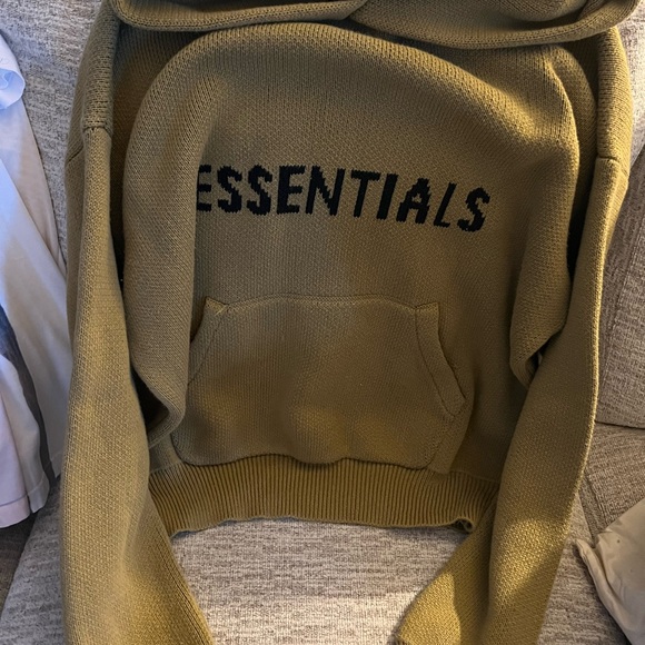 Fear of God Essentials Tan Knit Sweater - Picture 1 of 4